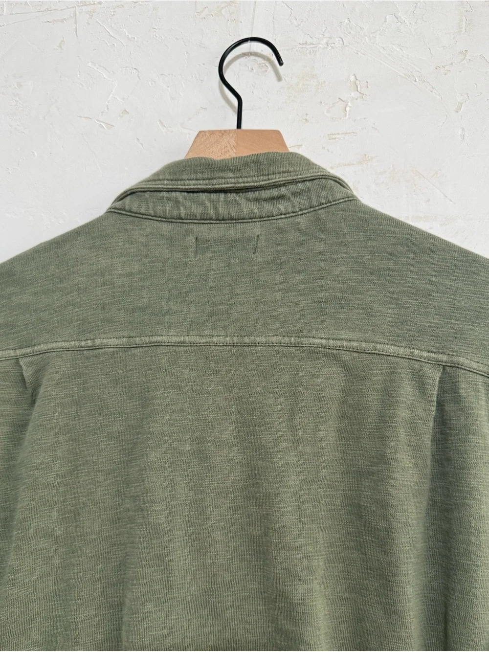 J. Crew Knit Goods Olive Green Cotton Waffle Shirt Jacket L
